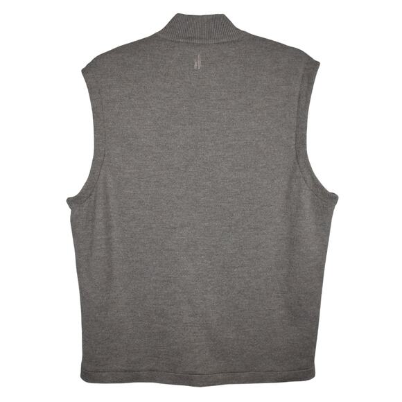 Johnnie-O Garrison Fine Merino Wool Full Zip Vest w/ Pockets Men's size medium - Picture 10 of 12